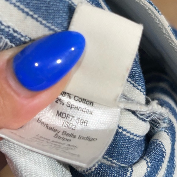 SMYM | Berkeley Bells Blue Coast Stripe Flare Pants Size: XS - Picture 9 of 9